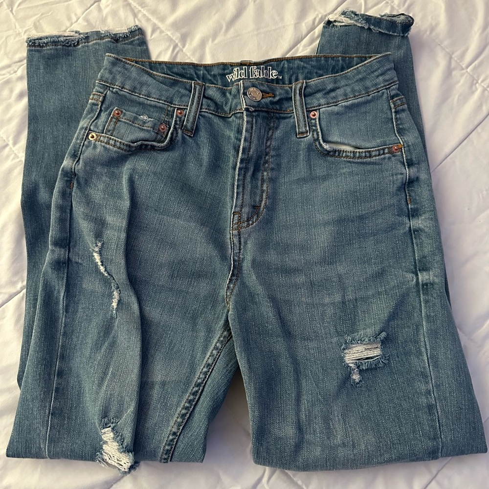 ripped mom jeans